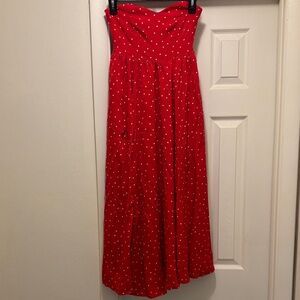 Free People Red Polka Dot Dress